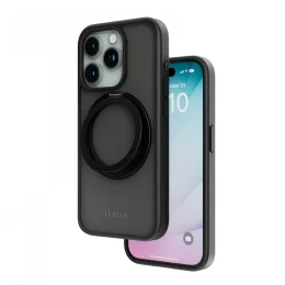 قاب  استند چند منظوره MagSafe Ringo برای آیفون 15 پرو - مشکی - برند لِوِلو Levelo