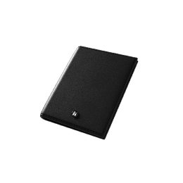 Levelo Bifold Black Genuine Leather Wallet with Pocket Organizer2