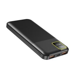 [PB-22WPB10K-BK] Porodo Blue 10000mAh-22.5W Quick Charge Power Bank Dual USB-A Output_ (_Black)
