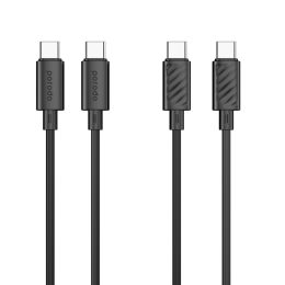 [PB-60WCLC-BK] Porodo Blue 60W PD Type C to C PVC Cable 1.2M - Black