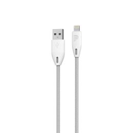 [PCAB003-WH] Powerology Braided USB-A to Lightning Cable (White)