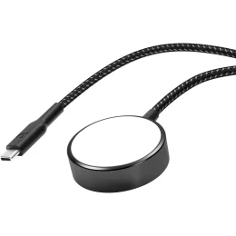 شارژر ساعت بافته شده Type-C 5W 1.2M - مشکی - برند پاورولوژی Powerology