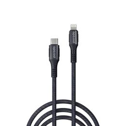 [PD-2PDCL-BK] Porodo Braided & Aluminum Type-C to Lightning Cable 2M 3A - Black (1)
