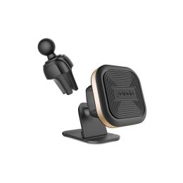 [PD-ALUMMC-GD] Porodo Aluminum Magnetic Car Mount (Air Vent + Stick-On Holder) (Gold)