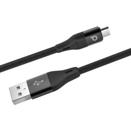 کابل Micro USB بافته شده آلومینیومی 1.2M 2.4A - مشکی - برند پرودو Porodo