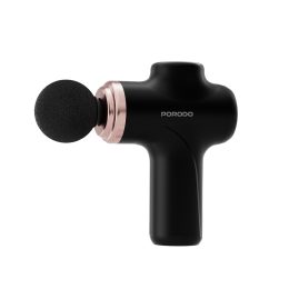 [PD-FMGUN-BK] Porodo Lifestyle Precision Handheld Massager with 4 Interchangeable Head (_Black)