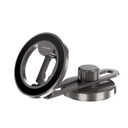 [PD-MGMDFR-BK] Porodo Magesafe Magnet Mount with Double folding and 360 _ rotation - Black