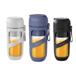[PD-P55JV-BK] Porodo LifeStyle Vacuum Fresh Portable Juicer & Smoothie Blender 380mL 1500mAh (_Black)