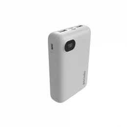 پاور بانک 4 پورت 10000 میلی آمپر ساعتی با نمایشگر دیجیتال پاور - سفید - برند پرودو Porodo