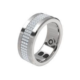 [PD-SLRT9-SL] Porodo Smart Wearable Lady Ring - Silver (9(19.1mm))