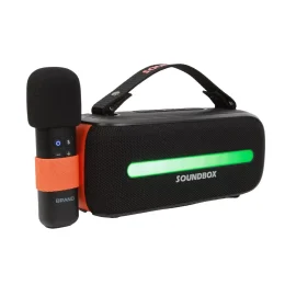 اسپیکر Soundtec 14W با میکروفون بی سیم - مشکی - برند پرودو Porodo