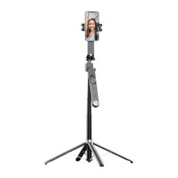 [PD-TRSLFT-BK] Porodo Selfie Stick Pro X with 360º AI Tracking - Black
