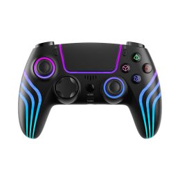 [PDX628-BK] Porodo Gaming PS4 Wireless Controller 6-Axis Gyro & Ergonomic Design (_Black)