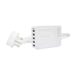 Porodo 5-Ports USB Charging Hub UK-Plug