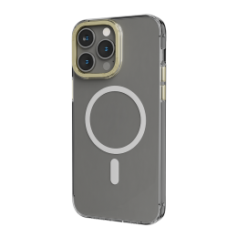 قاب پشتی شفاف MagSafe Sensa برای iPhone 14 Pro Max - Clear/Champagne - برند لِوِلو Levelo