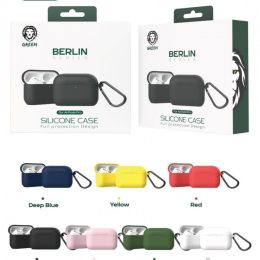 قاب سیلیکونی سری سبز برلین برای Airpods 3 - سفید - برند گرین لاین Green lion