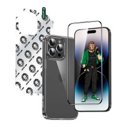 بسته 4 در 1 Defender برای iPhone 15 Pro - آبی - برند گرین لاین Green lion