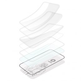 محافظ صفحه نمایش شیشه نشکن سه بعدی سبز برای iPhone 12 Pro Max (6.7 اینچ) - Clear - برند گرین لاین Green lion