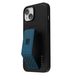 قاب چرمی Morphix Gripstand iPhone 14 Plus PU - Pacific Blue - برند لِوِلو Levelo
