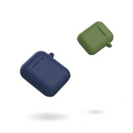 قاب سیلیکونی سری سبز برلین برای Airpods 1/2 - آبی - برند گرین لاین Green lion