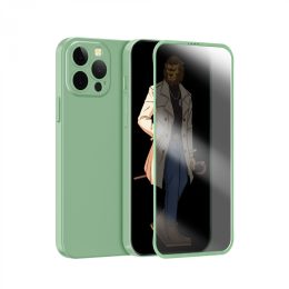 قاب Green 360 Carsaca Plus with Privacy Glass برای iPhone 13 Pro - Ligth Green - برند گرین لاین Green lion