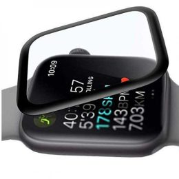 محافظ صفحه نمایش شیشه ای خمیده 44 میلی متری برای iWatch - مشکی - برند پرودو Porodo