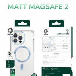 قاب Magsafe مات سبز برای iPhone 13 Pro Max (6.7 اینچ) - طلایی - برند گرین لاین Green lion