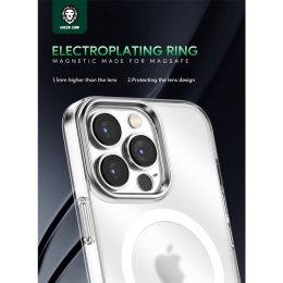 قاب فلزی سبز TPU قاب شفاف برای آیفون 13 پرو (6.1 اینچ) - مشکی - برند گرین لاین Green lion