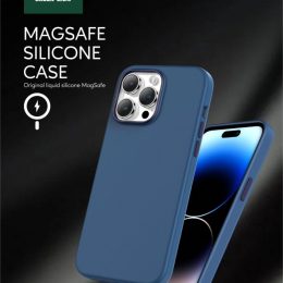 قاب سیلیکونی Magsafe برای iPhone 14 Pro Max (6.7 اینچ) - بنفش - برند گرین لاین Green lion