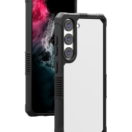کلارا Hybrid Clear Case برای S23 - مشکی - برند لِوِلو Levelo