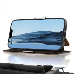 کیف پول چرمی سبز PU برای iPhone 13 Pro (6.1 اینچ) - مشکی - برند گرین لاین Green lion