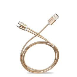 porodo-2-in-1-braided-metal-cable-gold
