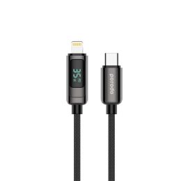 porodo-35w-braided-c-to-lightning-cable-watts-display-black