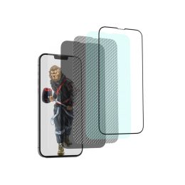 [product_16504] Green 3D Forte Privacy Glass Full Curved _6.7 ( Screen Protector for iPhone 13 Pro Max (Clear)