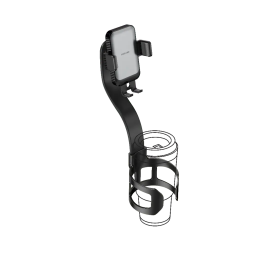 Phone Mount Flex Grip GNFLXGRPPMBK - Cup Holder, Black
