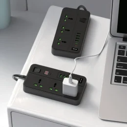 GS-150 POWER SOCKET 3000W - BLACK- BLACK - برند گرین لاین Green lion