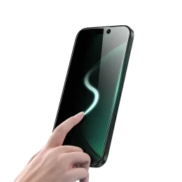 شیشه منحنی کامل 3D PV-PET PRO برای IPHONE 16 PRO - مشکی - برند گرین لاین Green lion