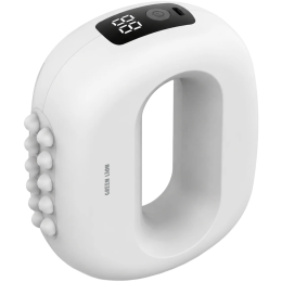 RING Massager Deep Tissue Relief 15W 8 Vibration Modes Adjustable Belt USB-C - White
