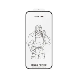 محافظ صفحه DIEGO PET HD برای آیفون 16 PRO - CLEAR - برند گرین لاین Green lion