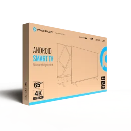 65 اینچ UHD قاب ANDROID 14 SMART TV پانل A+ با 100% بدون ایجاد نقطه روشن - برند پاورولوژی Powerology