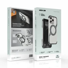 EDGE Y MAGSAFE BeZEL CASE LESS FOR IPHONE 16 PRO MAX - GRY - برند گرین لاین Green lion