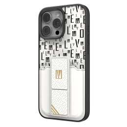 CASE GRIPSTAND MORPHIX با نگهدارنده کارت برای IPHONE 16 PRO - WHITE - برند لِوِلو Levelo