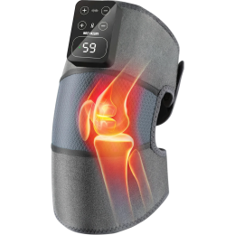 Knee Massager GNKNEMSGBK - Cordless, Heat Therapy, Black