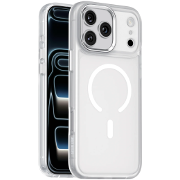 Titan MagSafe iPhone 18/17 Pro Max Case - Metal Buttons, Silver