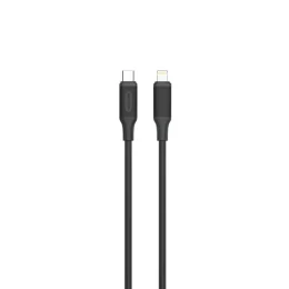 کابل پی وی سی USB-C به لایتنینگ 3M - مشکی - برند گرین لاین Green lion