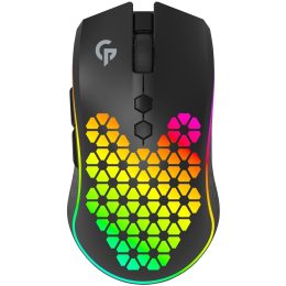 Gaming Mouse PDX312-BK - Wireless RGB 10000 DPI, Black