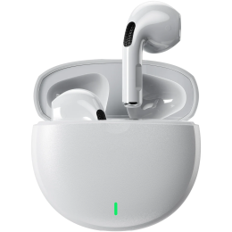 Marbella Wireless Earbuds, Bluetooth V6.0, 10M Range, 12 Hours Playtime with Case, High-Quality Sound - White