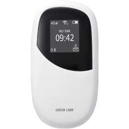 Connect 4G LTE Portable MiFi Router with Wi-Fi 6, 4000mAh Battery, Up to 10 Users - White