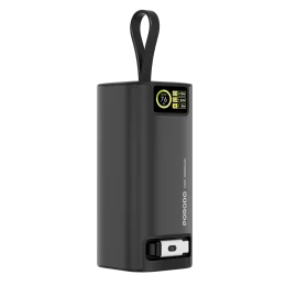 شارژر فوق سریع دو جهته 130 واتی 20000MAH با 100 سانتی متر قابل جمع شدن - برند پرودو Porodo