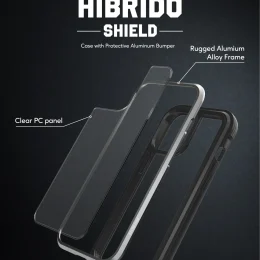 قاب محافظ HIBRIDO سبز برای iPhone 13 PRO MAX (6.7 اینچ) - نقره ای - برند گرین لاین Green lion